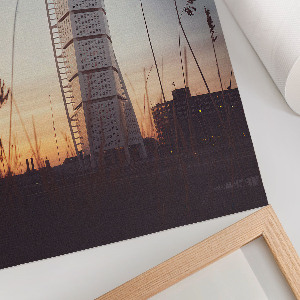 Retro plagát Moderný mrakodrap