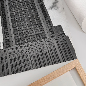 Retro plagát Vysoká budova