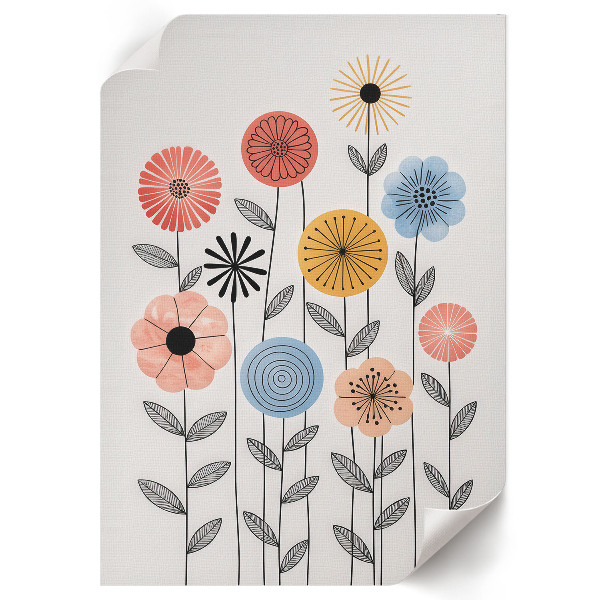 Plagát do izby Kvetinový vzor