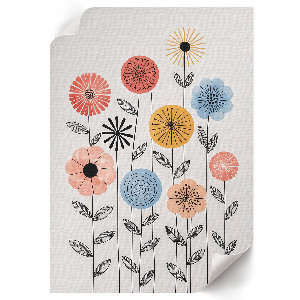 Plagát do izby Kvetinový vzor