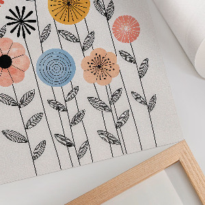 Plagát do izby Kvetinový vzor