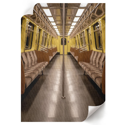 Retro plagát Žlté metro