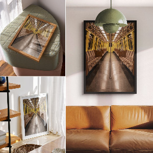 Retro plagát Žlté metro