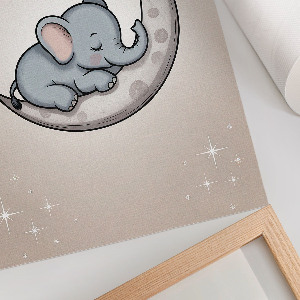 Plagát do izby Slon na Mesiaci