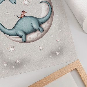 Poster na stenu Dinosaurus na Mesiaci