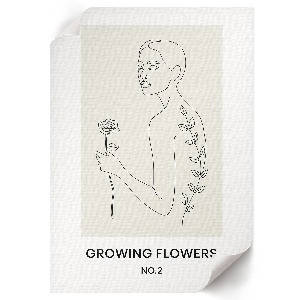 Plagát do izby Rastlinná grafika