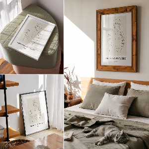 Plagát do izby Rastlinná grafika