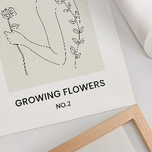 Plagát do izby Rastlinná grafika