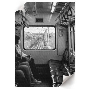 Retro plagát Cestovanie vlakom