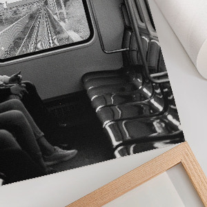 Retro plagát Cestovanie vlakom