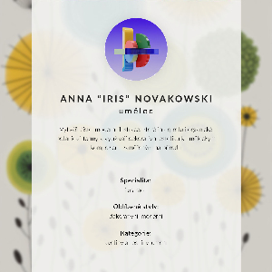 Retro plagát Kvetinový dizajn