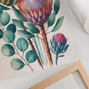 Plagát do obývačky Ilustrácia kvetov