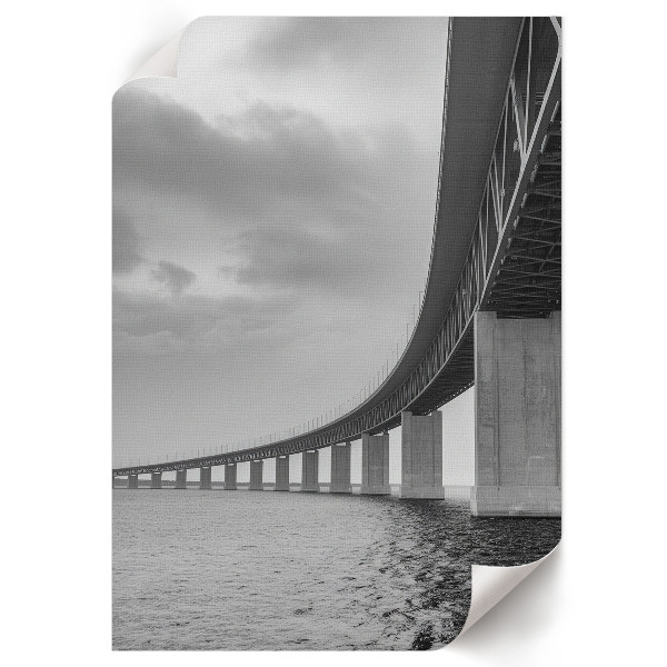 Retro plagát Minimalistický most