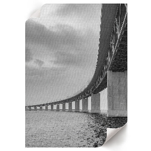 Retro plagát Minimalistický most