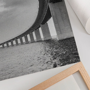 Retro plagát Minimalistický most