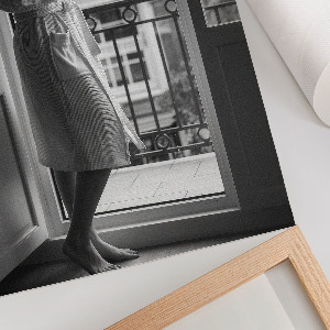 Poster na stenu Čiernobiely rám