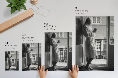 Poster na stenu Čiernobiely rám