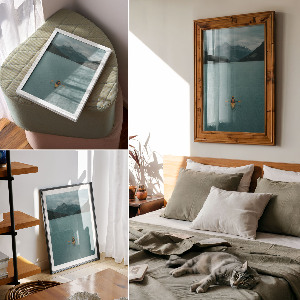 Poster na stenu Kajak na jazere