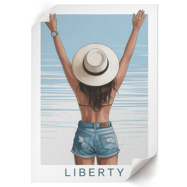 Retro plagát Dovolenka slobody