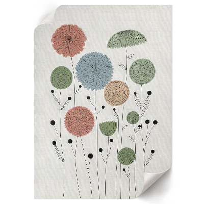 Plagát do obývačky Moderné kvety