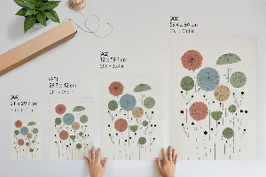 Plagát do obývačky Moderné kvety