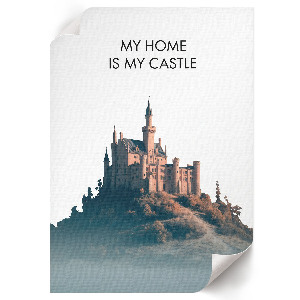 Plagát do obývačky Hrad na kopci