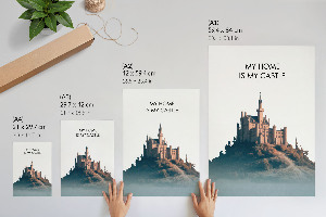 Plagát do obývačky Hrad na kopci