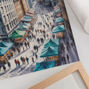 Plagát do izby Akvarelové mesto