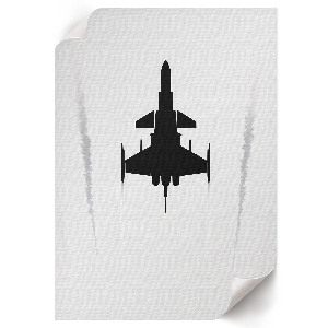 Retro plagát Lietadlo na oblohe