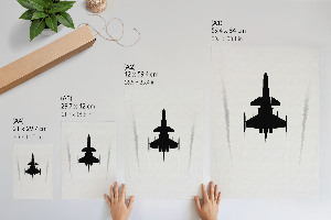 Retro plagát Lietadlo na oblohe