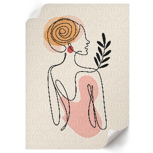 Retro plagát Boho žena