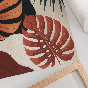 Plagát do obývačky Tropické listy