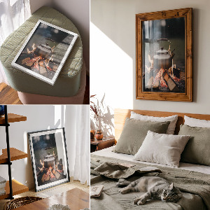 Plagát do izby Kanvica na ohni