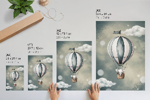 Retro plagát Slon v balóne