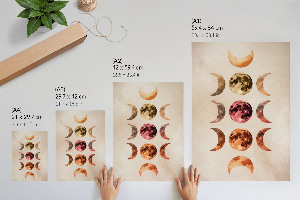 Poster na stenu Lunárne fázy