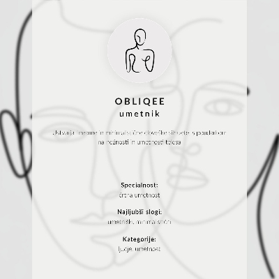 Retro plagát Minimalistický obrys