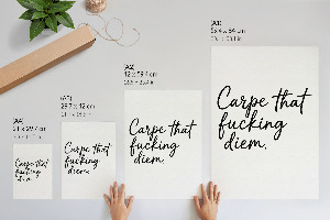 Plagát do obývačky „Carpe diem”