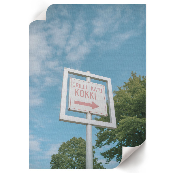 Poster na stenu Smerová značka