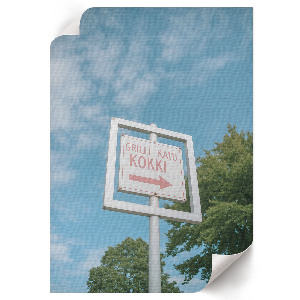 Poster na stenu Smerová značka