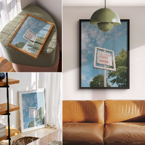 Poster na stenu Smerová značka