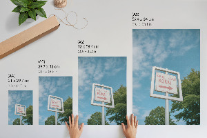 Poster na stenu Smerová značka