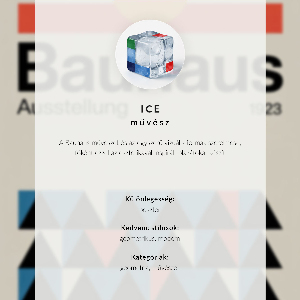 Plagát do obývačky Geometria Bauhausu