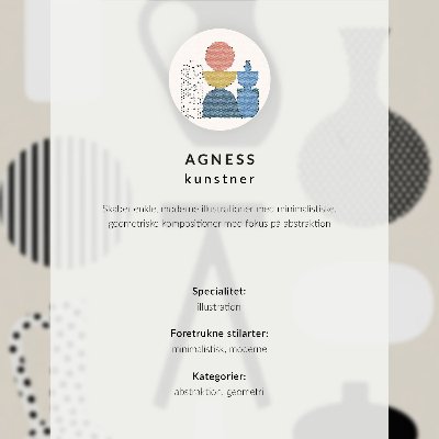 Poster na stenu Geometrický minimalizmus