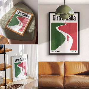 Plagát do obývačky Cyklistické preteky