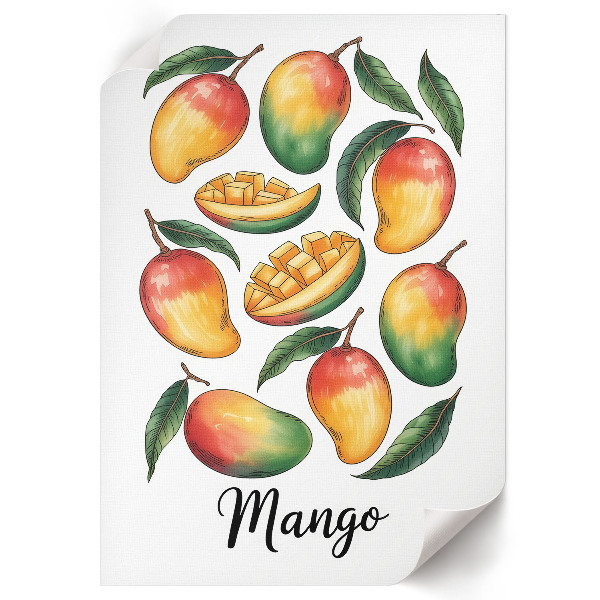 Retro plagát Exotické mango