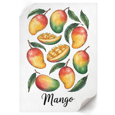 Retro plagát Exotické mango