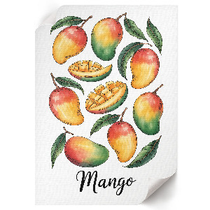 Retro plagát Exotické mango