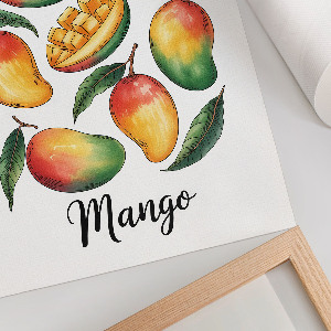Retro plagát Exotické mango