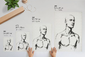 Plagát do obývačky Kresba muža