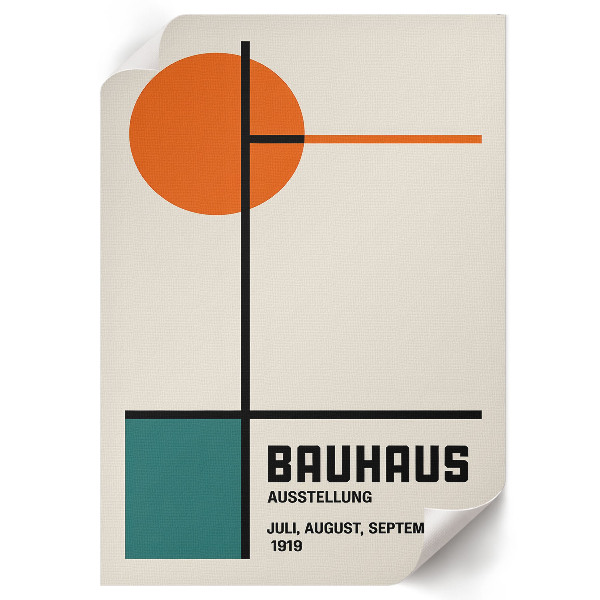 Plagát do izby Štýl Bauhaus